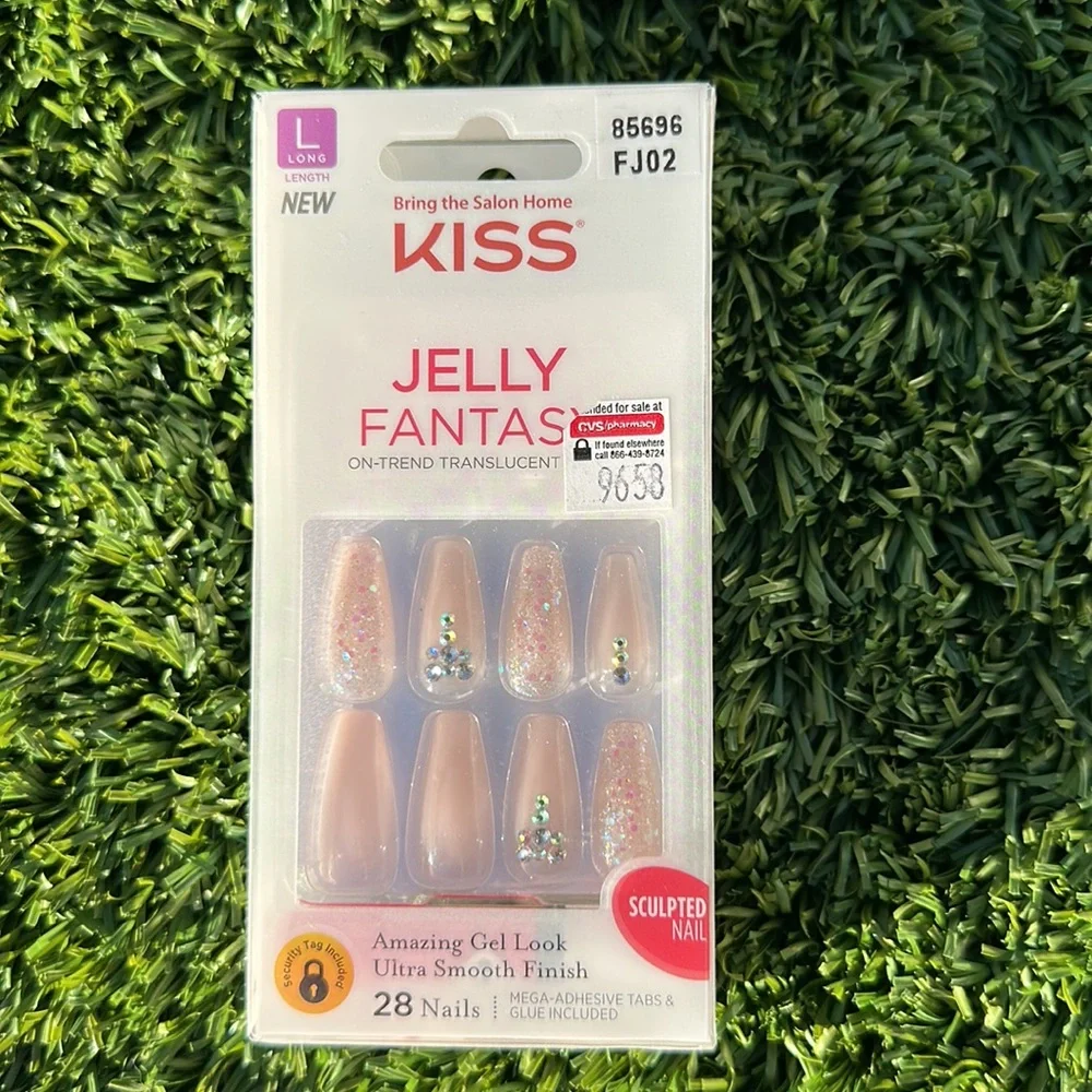 Kiss Nails Bundle, Kiss Premium Classy Nails XL, Kiss Jelly Fantasy size L
